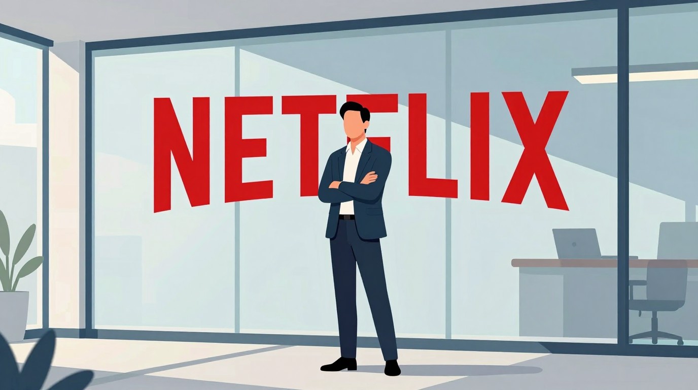 ภาพสร้างด้วย AI (ไม่ใช่ภาพถ่ายจริง) ประกอบข่าว Netflix ตั้ง Peter Rice เป็น Chief Content Officer คนใหม่ แทน Bela Bajaria