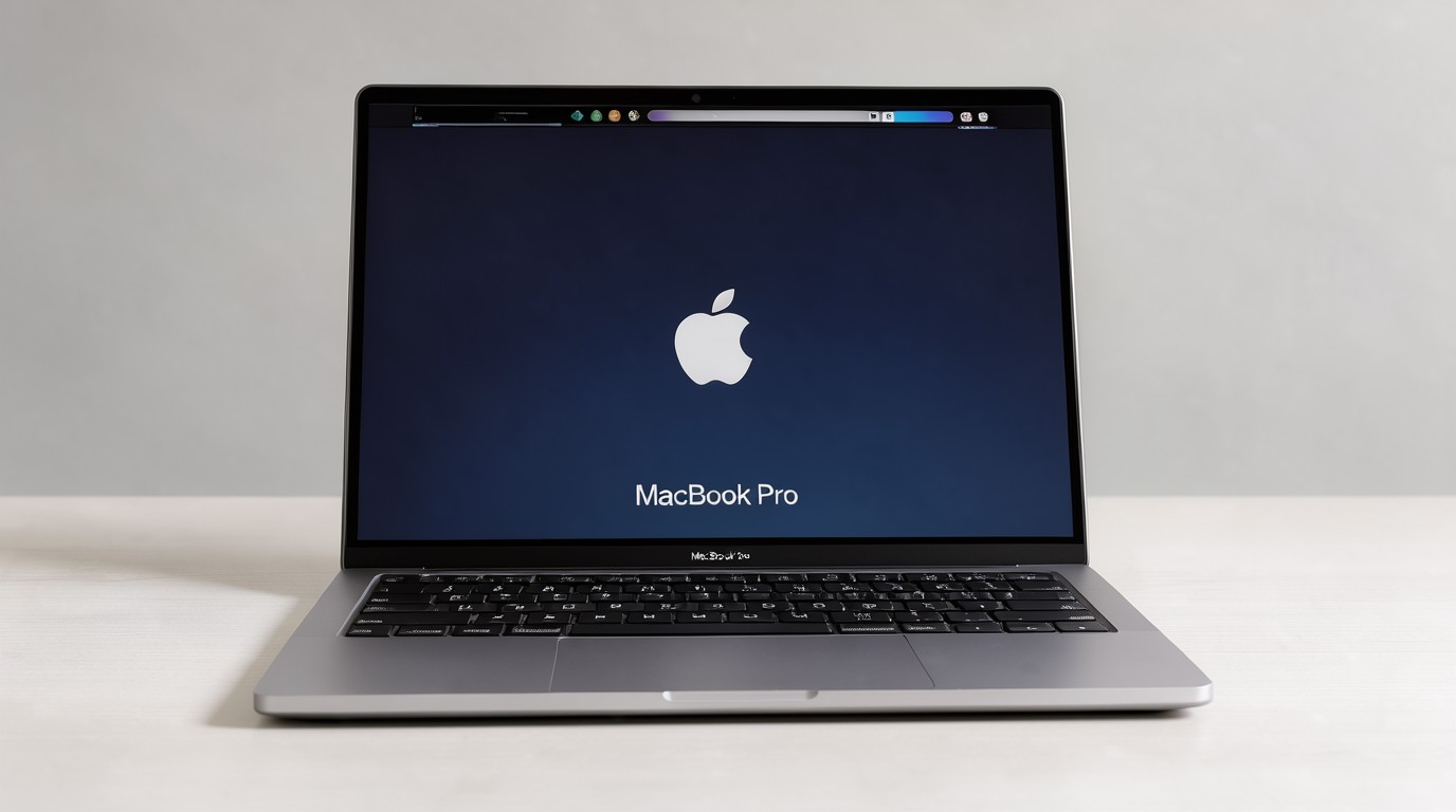 ภาพสร้างด้วย AI (ไม่ใช่ภาพถ่ายจริง) ประกอบข่าว Apple เตรียมเปิดตัว MacBook Pro รีดีไซน์พรุ่งนี้ Gurman แฉรายละเอียดบานพับ-ขอบจอใหม่