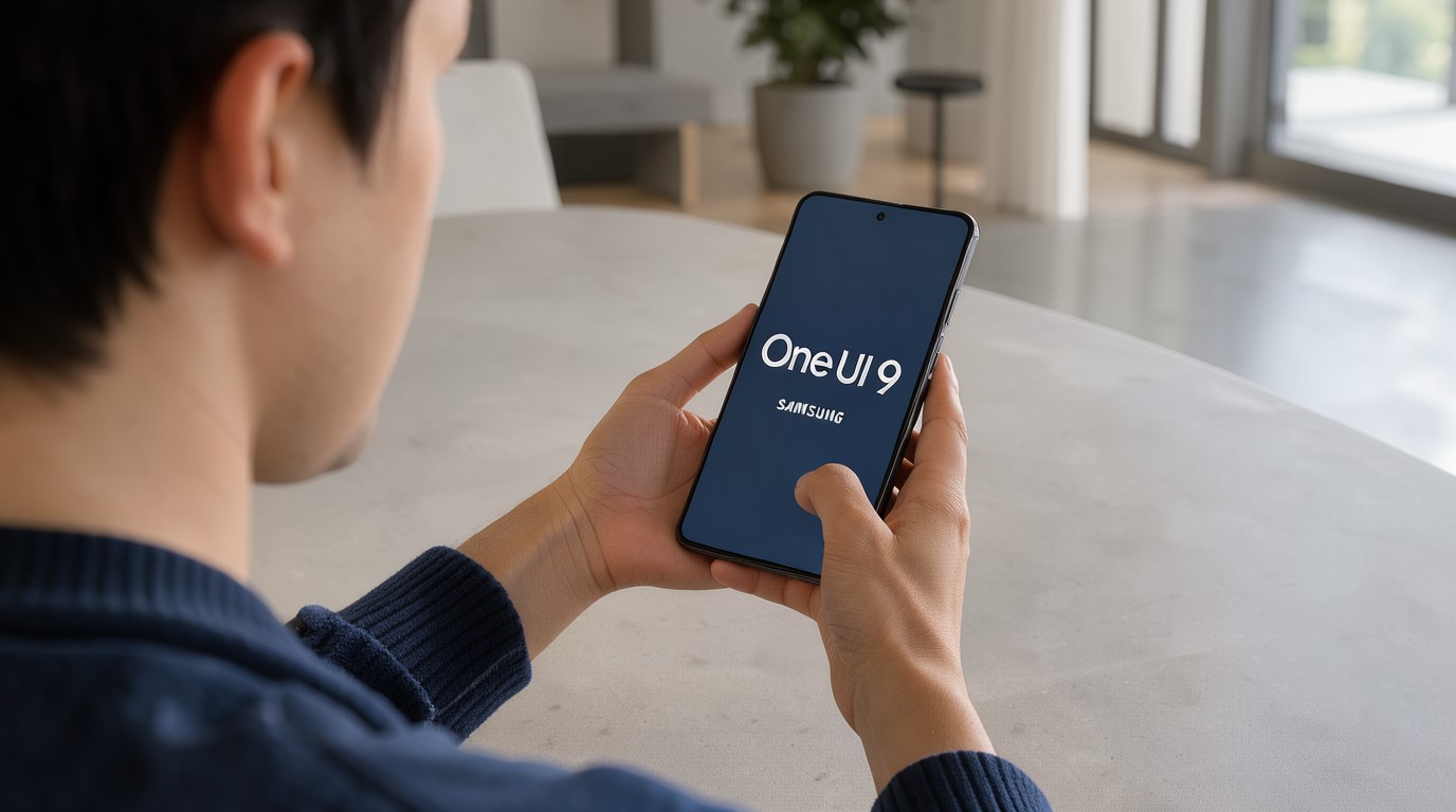 ภาพสร้างด้วย AI (ไม่ใช่ภาพถ่ายจริง) ประกอบข่าว Samsung ปล่อย One UI 9 ตัวจริงให้ Galaxy A36 5G แล้วในยุโรป