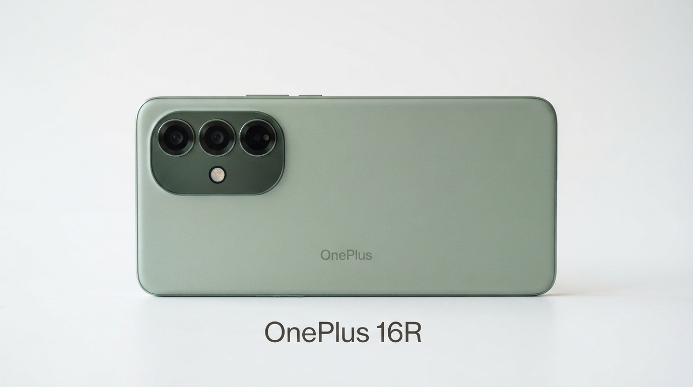 ภาพสร้างด้วย AI (ไม่ใช่ภาพถ่ายจริง) ประกอบข่าว หลุดสเปก OnePlus 16R คาดมากล้องหลัง 3 ตัว ความละเอียด 50MP เท่ากันทั้งหมด