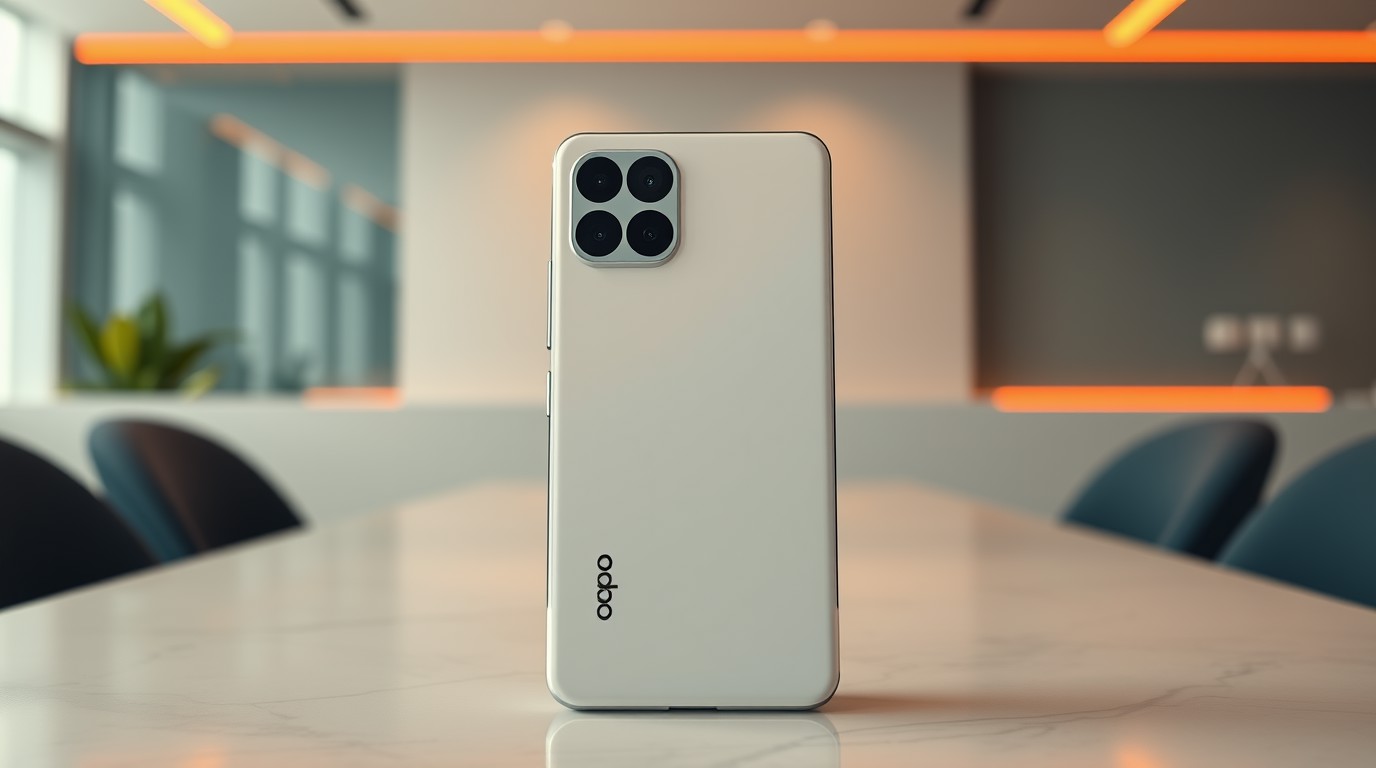 ภาพสร้างด้วย AI (ไม่ใช่ภาพถ่ายจริง) ประกอบข่าว หลุดข่าว Oppo Reno17 ซีรีส์อาจเปิดตัวเดือนหน้า มากล้องหลัง 200 ล้านพิกเซล