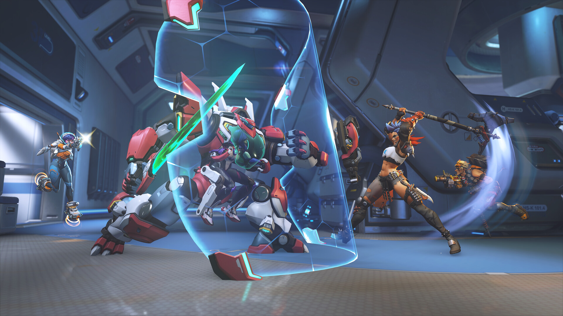 ภาพโปรโมตทางการจาก Blizzard Entertainment, Inc. ประกอบข่าว Jetpack Cat คู่ Bastion สร้างเมต้าโหดใน Overwatch ทีมพัฒนายอมรับก็กลัวเหมือนกัน