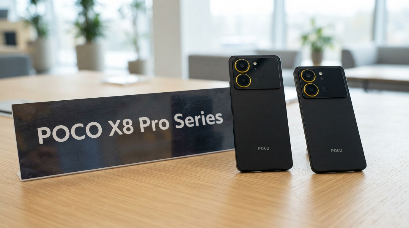 ภาพสร้างด้วย AI (ไม่ใช่ภาพถ่ายจริง) ประกอบข่าว POCO เปิดตัว X8 Pro Series สองรุ่น ชูชิป Dimensity 9500s และแบตเตอรี่ 9,000mAh