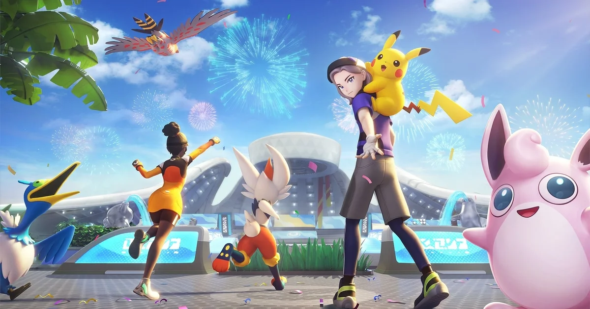 ภาพโปรโมตทางการจาก Nintendo (ภาพประชาสัมพันธ์) ผ่าน Eurogamer ประกอบข่าว Pokémon Unite ปิดให้บริการ 23 มีนาคม 2027 แต่ยังดูของสะสมเก่าได้ผ่าน Library