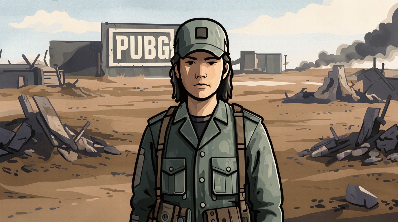 ภาพสร้างด้วย AI (ไม่ใช่ภาพถ่ายจริง) ประกอบข่าว Netflix เตรียมทำซีรีส์ PUBG ให้ Donald Glover กำกับและแสดงนำ