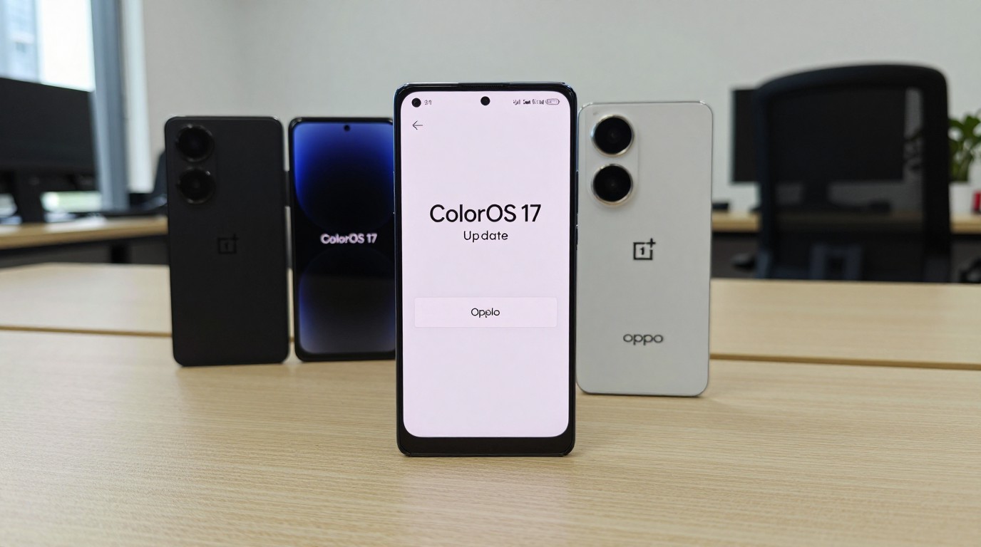 ภาพสร้างด้วย AI (ไม่ใช่ภาพถ่ายจริง) ประกอบข่าว Oppo เผยกำหนดอัปเดต ColorOS 17 เริ่ม 29 ตุลาคม Realme และ OnePlus ตามรอยด้วย