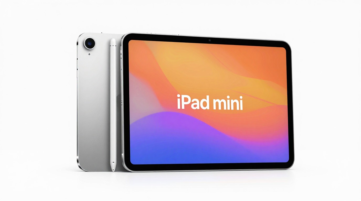 ภาพสร้างด้วย AI (ไม่ใช่ภาพถ่ายจริง) ประกอบข่าว รายงานระบุ Apple อาจเปิดตัว iPad mini จอ OLED ปลายเดือนนี้ ส่วน iPad รุ่นธรรมดาเลื่อนไปปี 2027