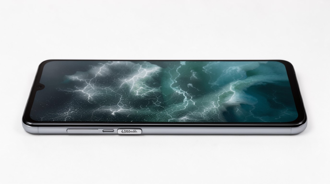 ภาพสร้างด้วย AI (ไม่ใช่ภาพถ่ายจริง) ประกอบข่าว Samsung เปิดตัว Galaxy A08 ในอินเดีย แบตเตอรี่ใหญ่ 6,000mAh