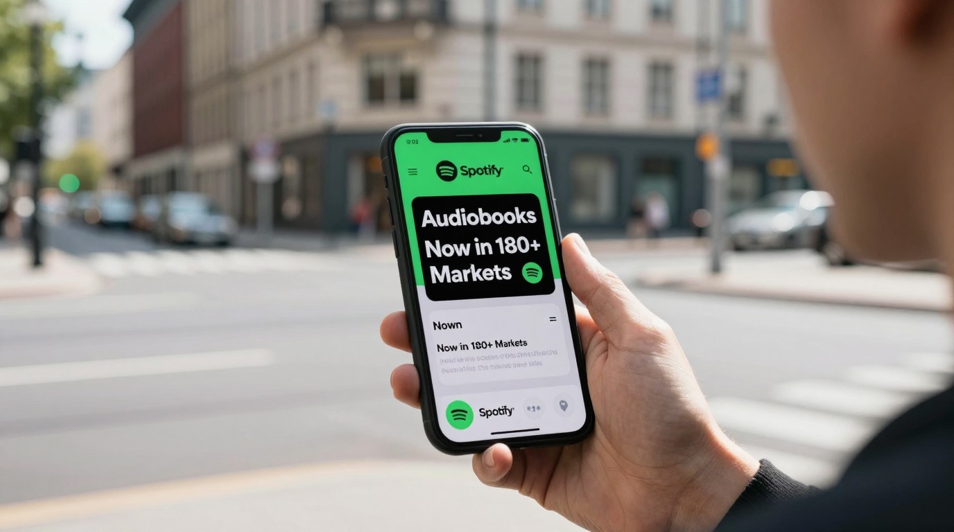 ภาพสร้างด้วย AI (ไม่ใช่ภาพถ่ายจริง) ประกอบข่าว Spotify ขยายบริการหนังสือเสียงครอบคลุมกว่า 180 ตลาดทั่วโลก