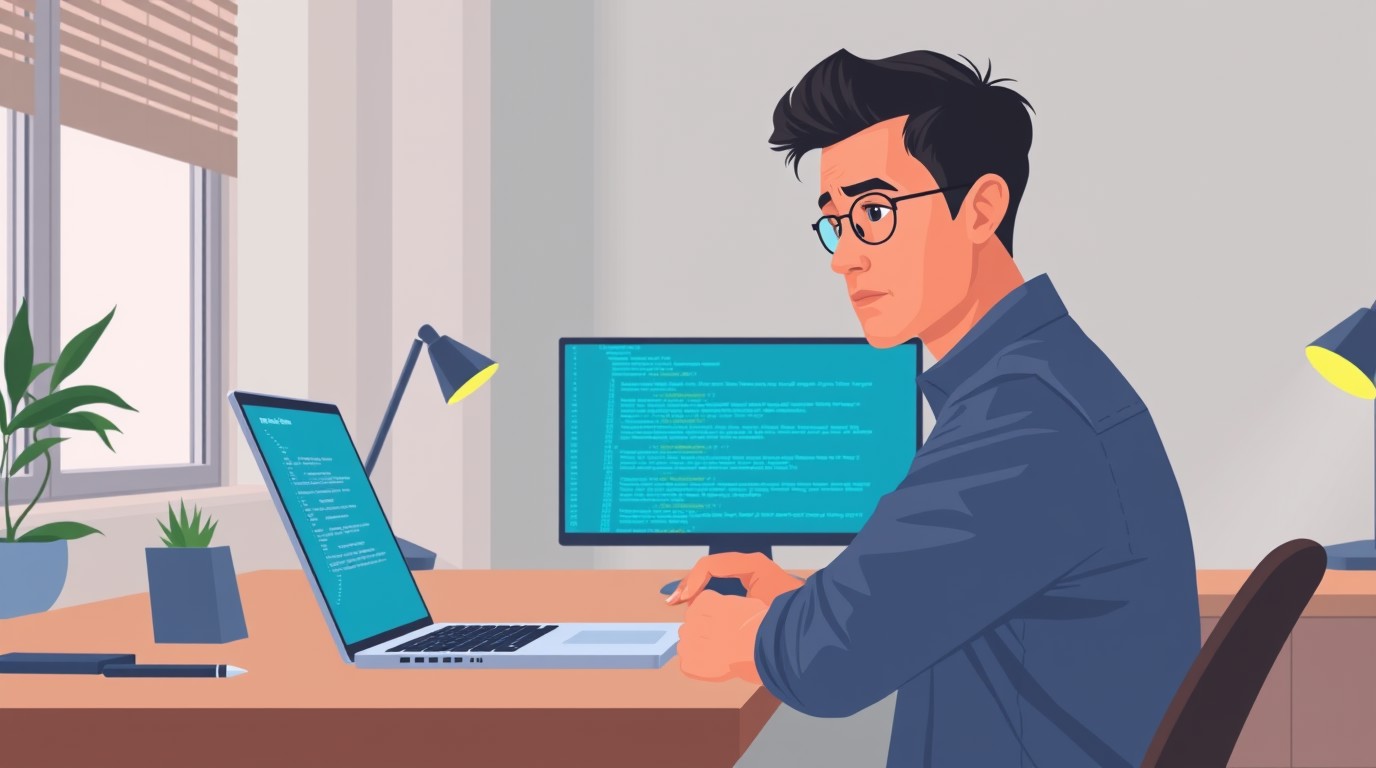 ภาพสร้างด้วย AI (ไม่ใช่ภาพถ่ายจริง) ประกอบข่าว ผลสำรวจ Stack Overflow ชี้นักพัฒนาใช้ AI ทุกวันแต่ยังไม่ไว้ใจผลลัพธ์เต็มที่