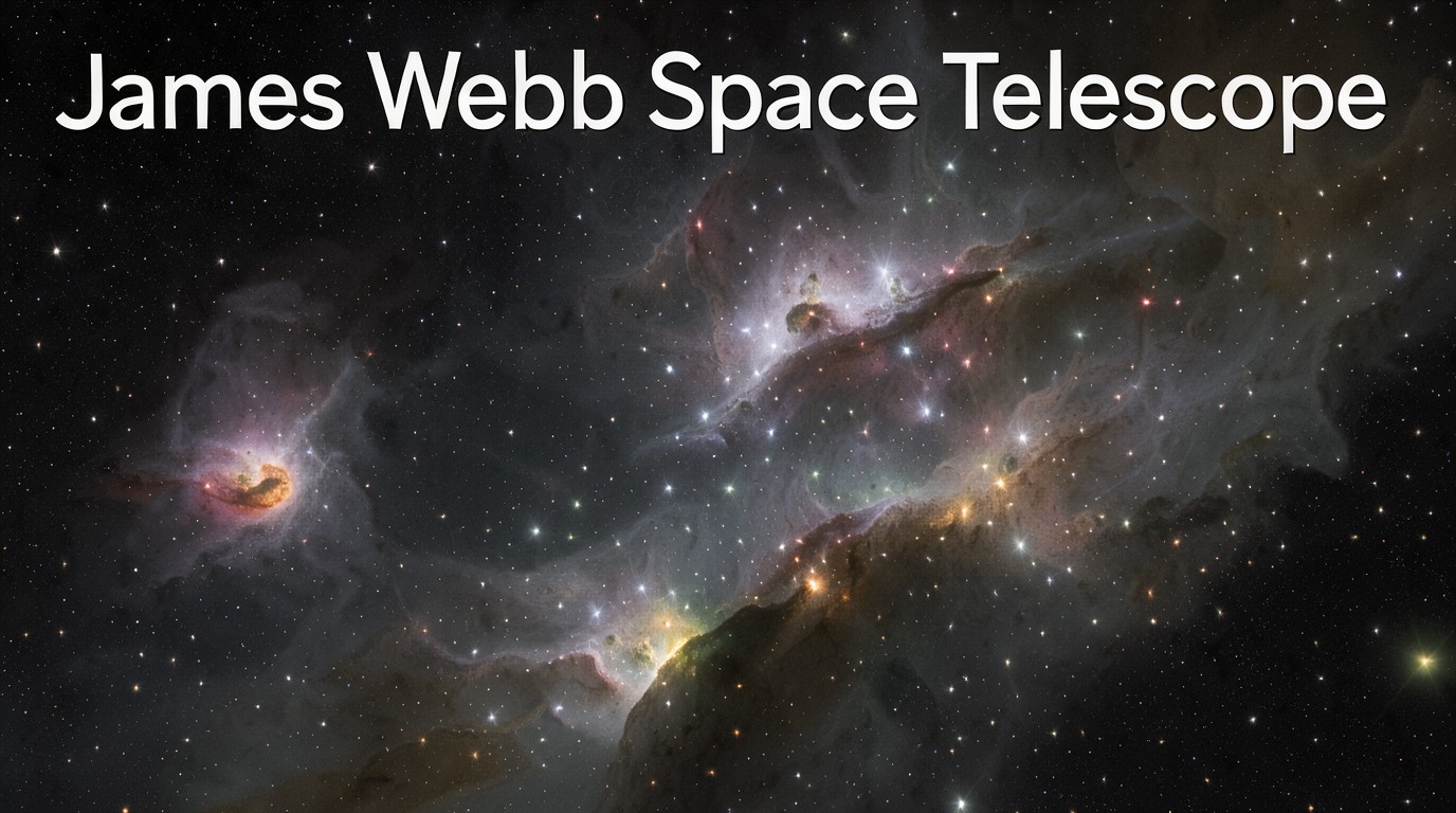 ภาพสร้างด้วย AI (ไม่ใช่ภาพถ่ายจริง) ประกอบข่าว กล้อง Webb เผยภาพเนบิวลา N159 จุดก่อตัวดาวฤกษ์อายุน้อยในกลุ่มเมฆแมเจลแลนใหญ่