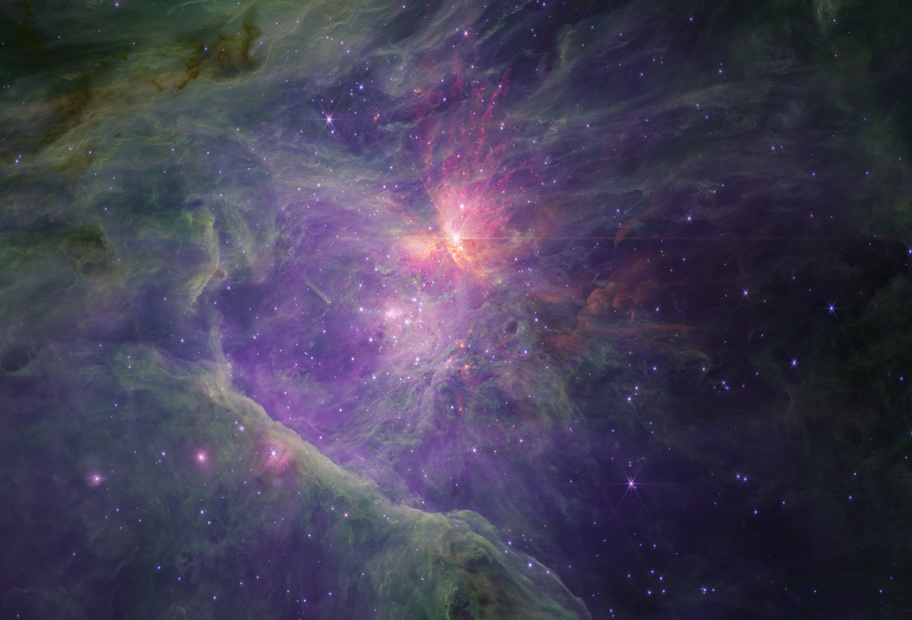 ภาพประกอบ: Orion Nebula in NIRCam long-wavelength channel