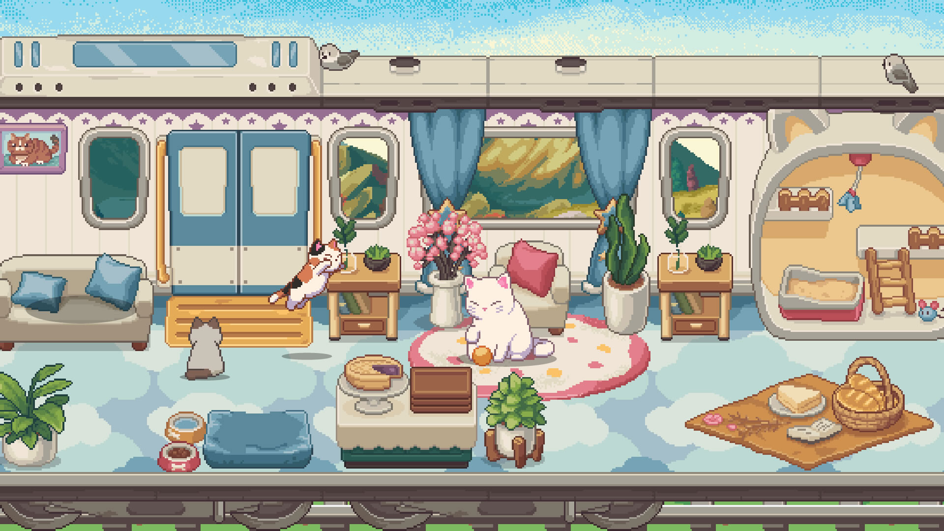 ภาพจากเกม Neko Station
