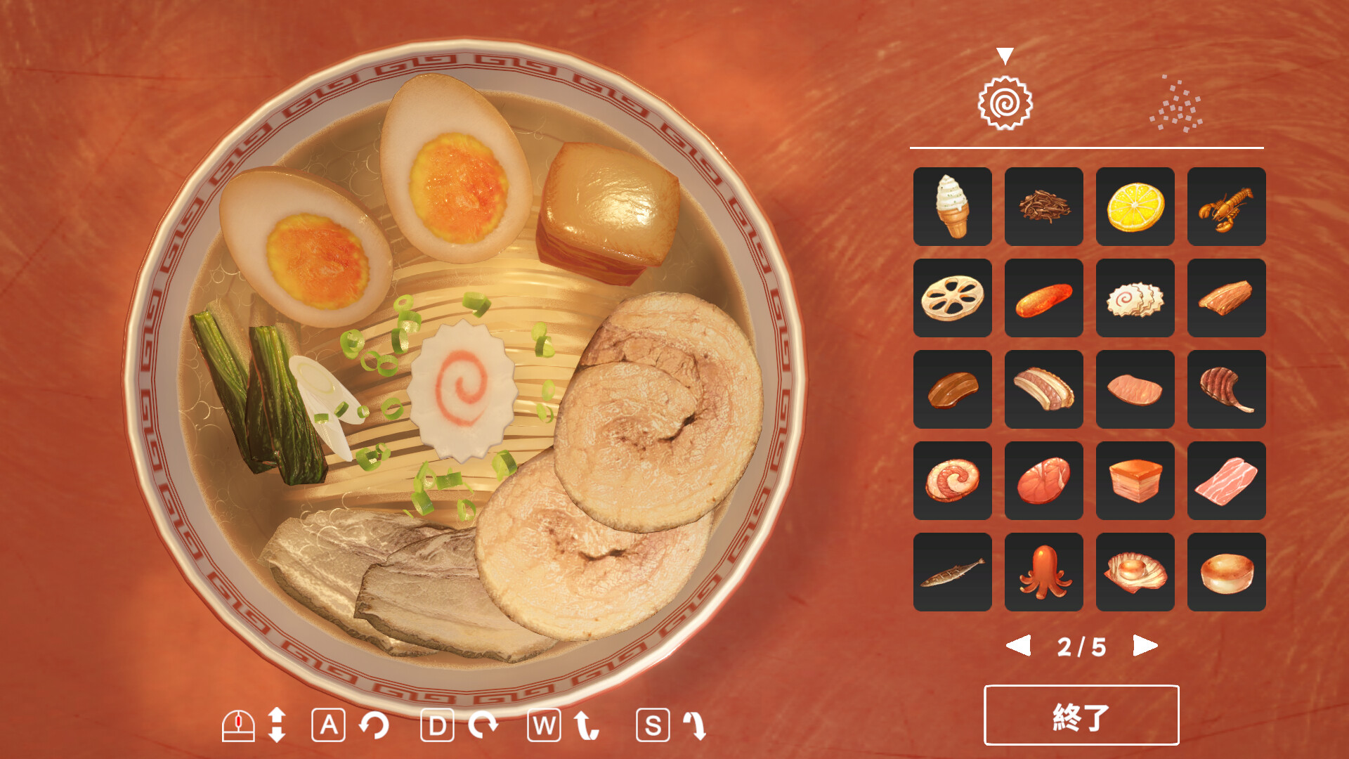 ภาพจากเกม Ramen Simulator
