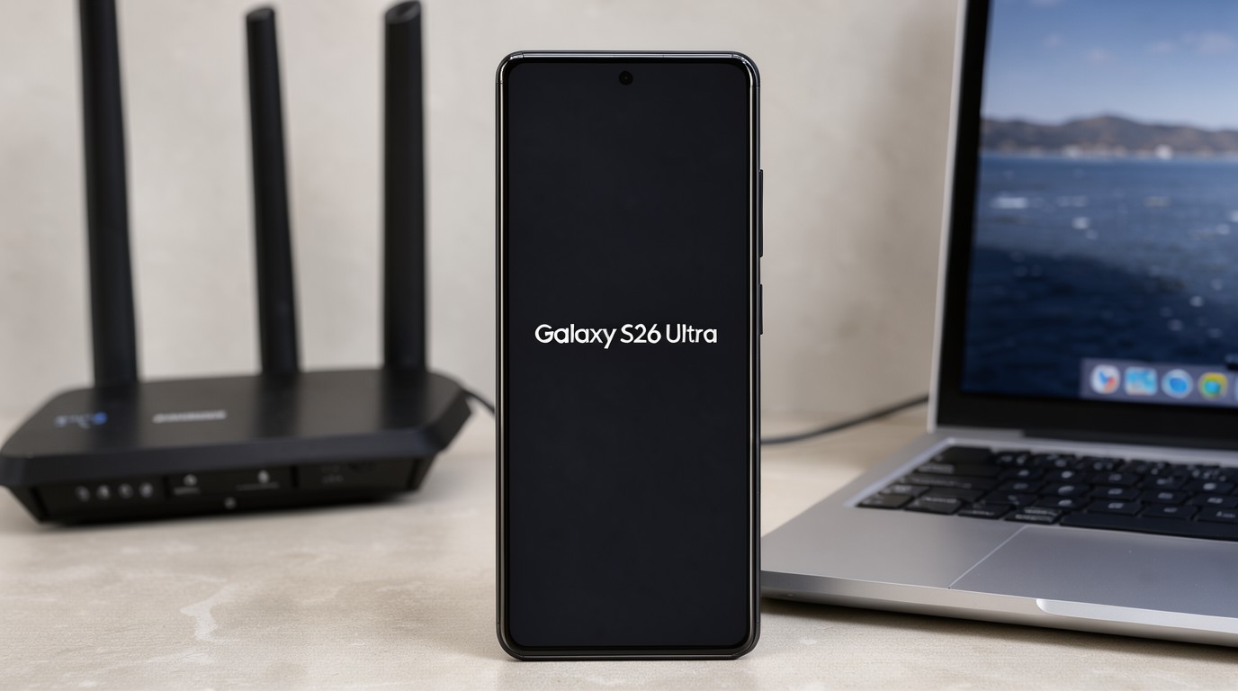 ภาพสร้างด้วย AI (ไม่ใช่ภาพถ่ายจริง) ประกอบข่าว Galaxy S26 Ultra เจอบั๊กหลังอัป One UI 9 จอค้างเข้าโฮมสกรีนไม่ได้