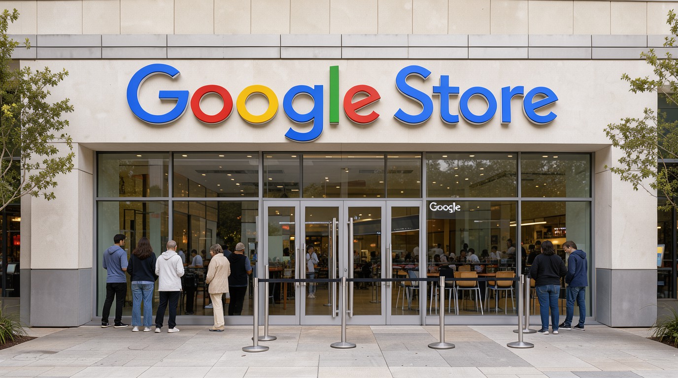 ภาพสร้างด้วย AI (ไม่ใช่ภาพถ่ายจริง) ประกอบข่าว Google เปิด Google Store สาขาที่ 12 ที่ Houston Galleria วันที่ 6 พ.ย.