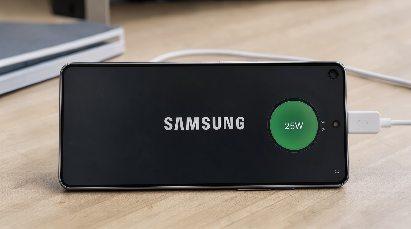 ภาพสร้างด้วย AI (ไม่ใช่ภาพถ่ายจริง) ประกอบข่าว เอกสารรับรองชี้ Galaxy S27 ตัวมาตรฐานอาจชาร์จไฟแค่ 25W เหมือนเดิม