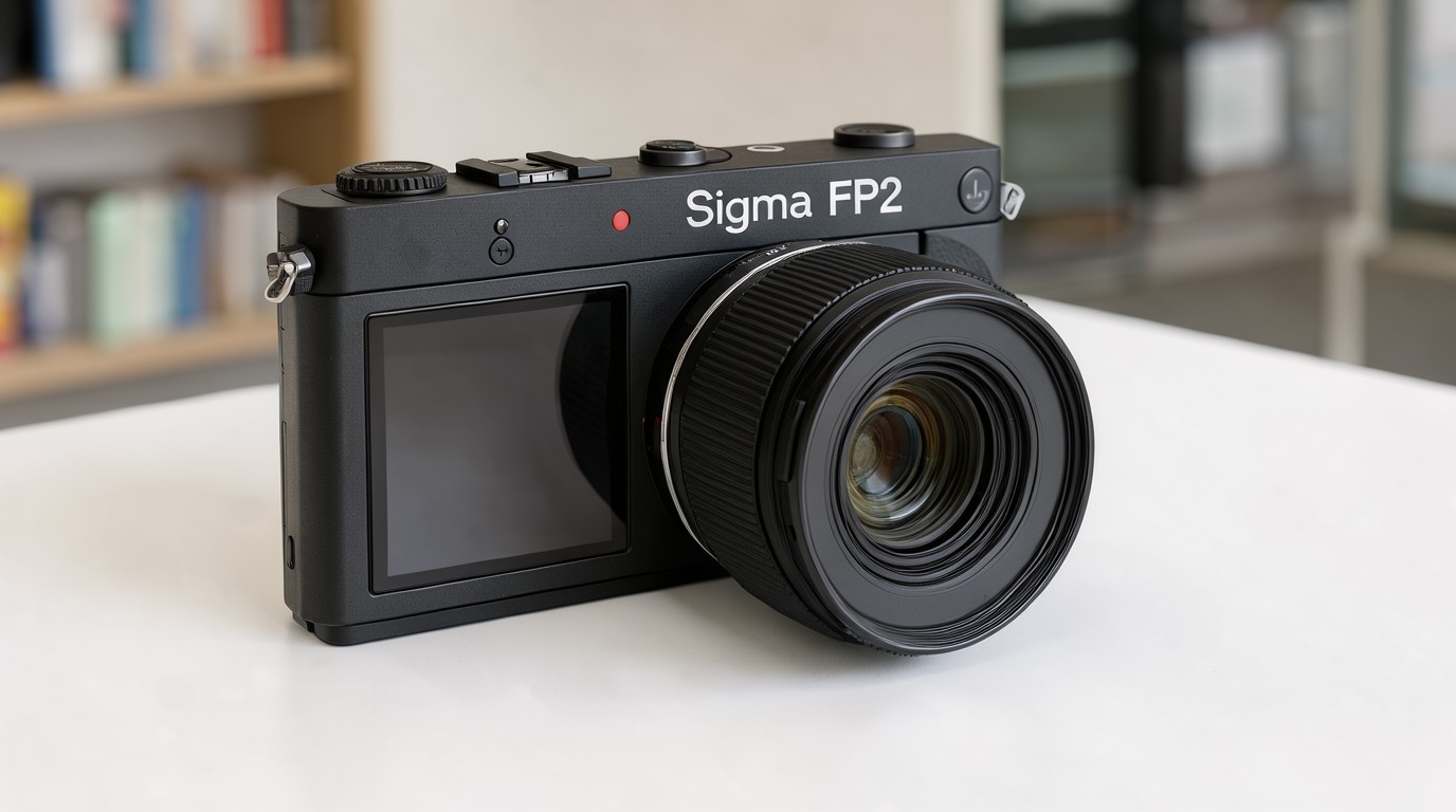 ภาพสร้างด้วย AI (ไม่ใช่ภาพถ่ายจริง) ประกอบข่าว Sigma เปิดตัว FP2 กล้องฟูลเฟรมไร้กระจกจิ๋ว อัปเกรดเซนเซอร์และจอพลิกได้ ราคาเริ่ม 2,199 ดอลลาร์