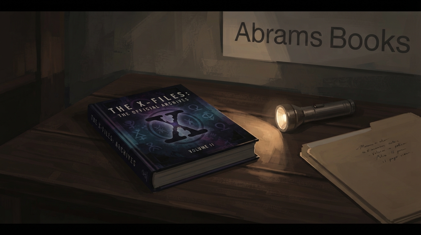 ภาพสร้างด้วย AI (ไม่ใช่ภาพถ่ายจริง) ประกอบข่าว สำนักพิมพ์ Abrams Books เตรียมวางขายหนังสือ The X-Files: The Official Archives: Volume II ต้นปี 2027