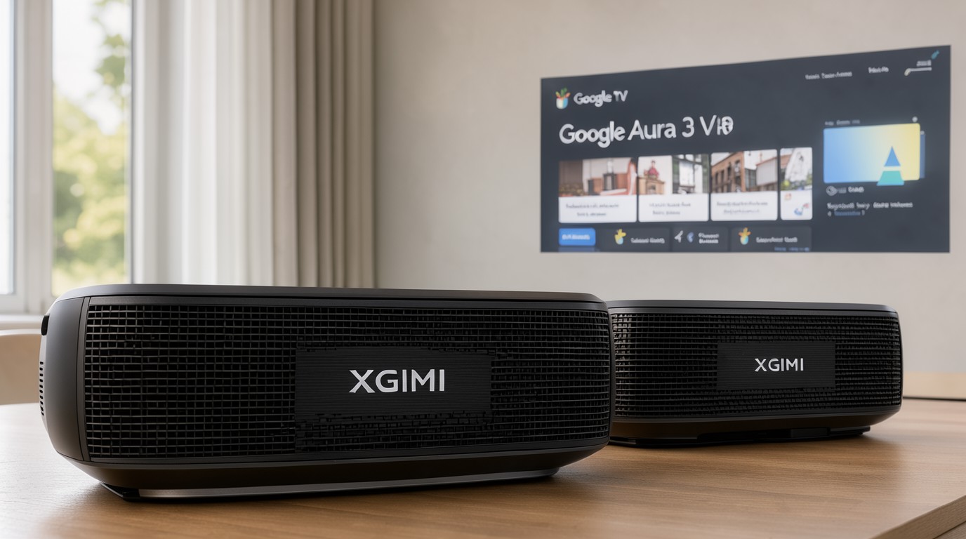 ภาพสร้างด้วย AI (ไม่ใช่ภาพถ่ายจริง) ประกอบข่าว XGIMI เปิดให้จอง Aura 3 Pro และ Max โปรเจกเตอร์จอยักษ์บน Kickstarter