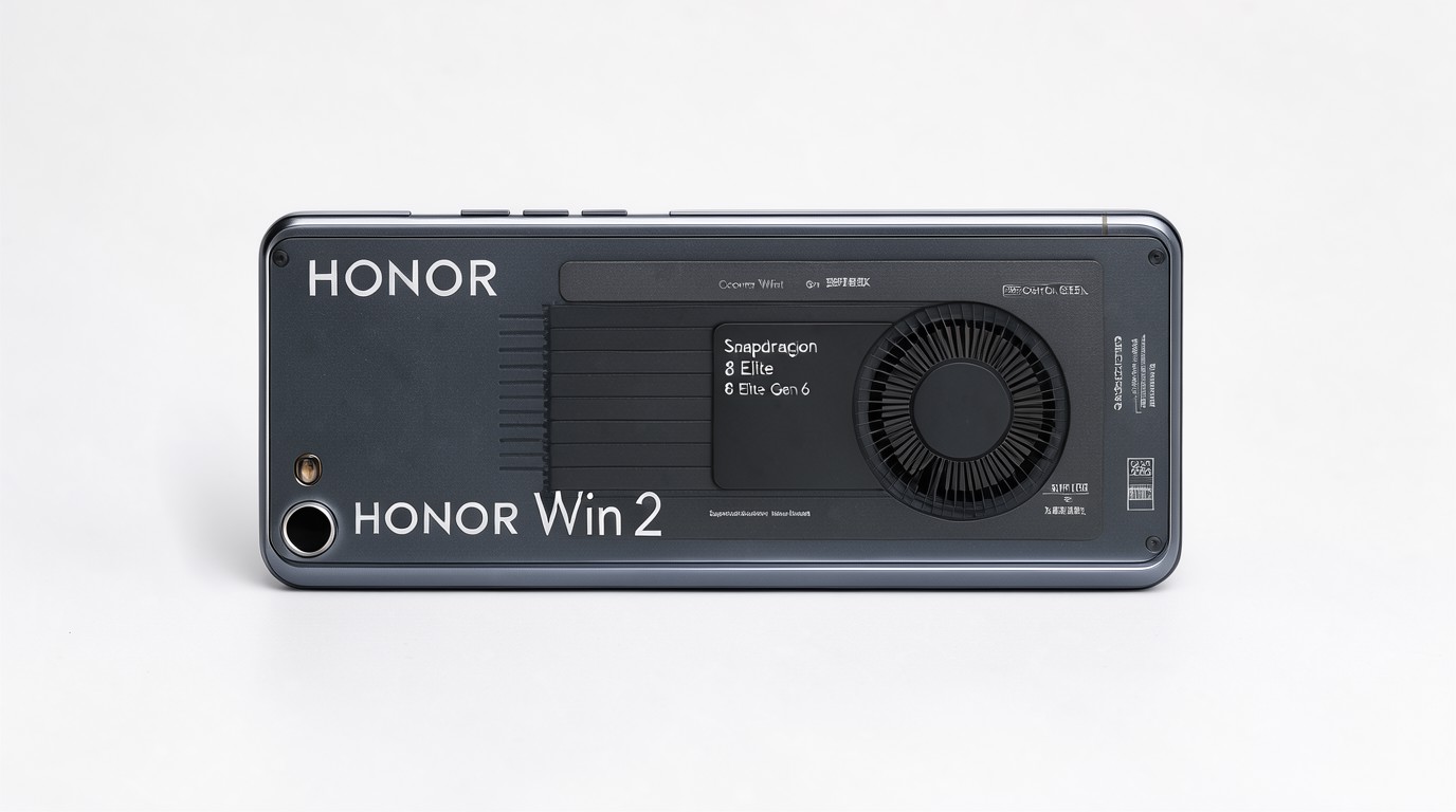 ภาพสร้างด้วย AI (ไม่ใช่ภาพถ่ายจริง) ประกอบข่าว HONOR เปิดตัว Win 2 มือถือแบตอึด ใส่ Snapdragon 8 Elite Gen 6 พร้อมพัดลมระบายความร้อน