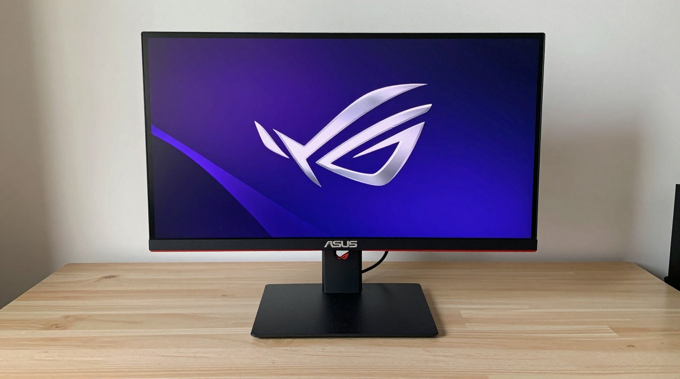 ภาพสร้างด้วย AI (ไม่ใช่ภาพถ่ายจริง) ประกอบข่าว Amazon ลดราคาจอเกมมิ่ง Asus ROG WOLED 27 นิ้วเหลือ 384 ดอลลาร์ ลด 36%