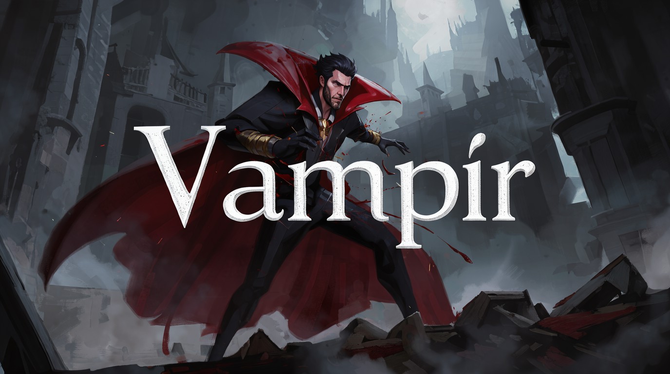 ภาพสร้างด้วย AI (ไม่ใช่ภาพถ่ายจริง) ประกอบข่าว Netmarble เปิดตัว Vampir MMORPG แวมไพร์สุดโหด ลงเวอร์ชันตะวันตกแล้วบน PC และมือถือ