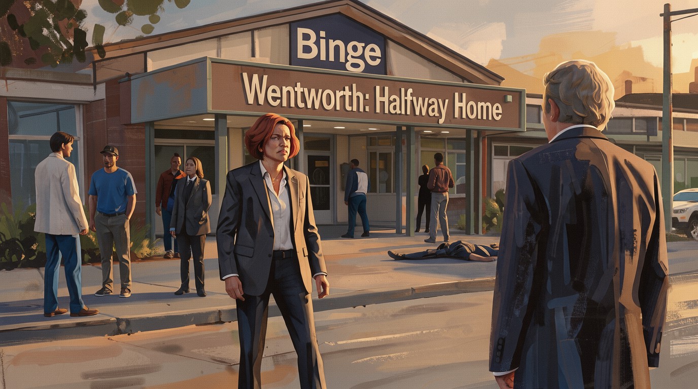 ภาพสร้างด้วย AI (ไม่ใช่ภาพถ่ายจริง) ประกอบข่าว Wentworth: Halfway Home ปล่อยตัวอย่างหนัง ประกาศนักแสดงใหม่ 9 คน