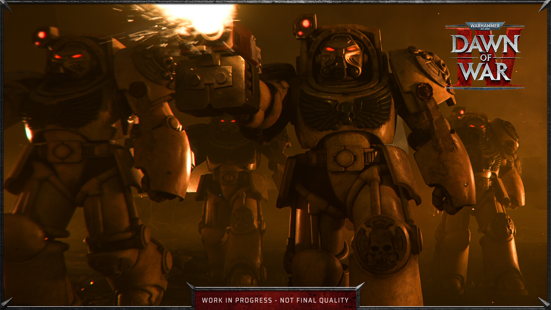 ภาพโปรโมตทางการจาก KING Art / Deep Silver ประกอบข่าว Dawn of War IV ปล่อยตัวอย่างเกมเพลย์กองทัพ Space Marines แบ่งเป็น 2 กลุ่มย่อย