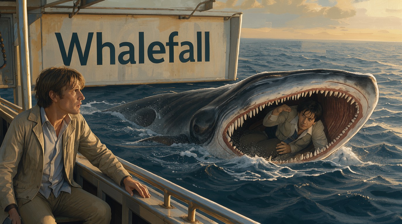 ภาพสร้างด้วย AI (ไม่ใช่ภาพถ่ายจริง) ประกอบข่าว Whalefall นำเทรนด์หนังปี 2026 ที่เต็มไปด้วยเรื่องพ่อลูกที่มีปัญหาและการสูญเสีย
