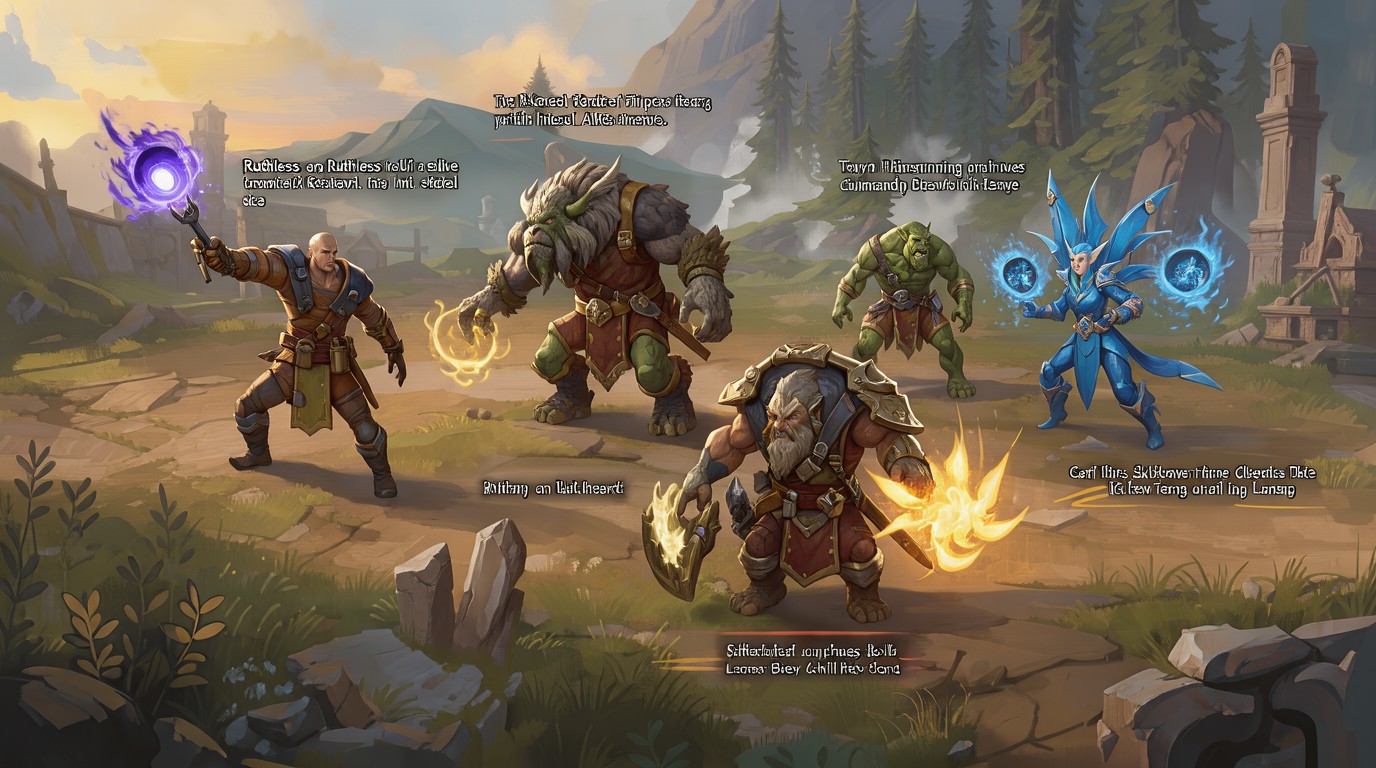 ภาพสร้างด้วย AI (ไม่ใช่ภาพถ่ายจริง) ประกอบข่าว Blizzard ปรับสกิลเผ่าพันธุ์ WoW: Forever ครั้งใหญ่ ก่อนเกมเปิดตัว 4 พ.ย.